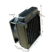 AURIN 80mm aluminium radiator fan included water cooling