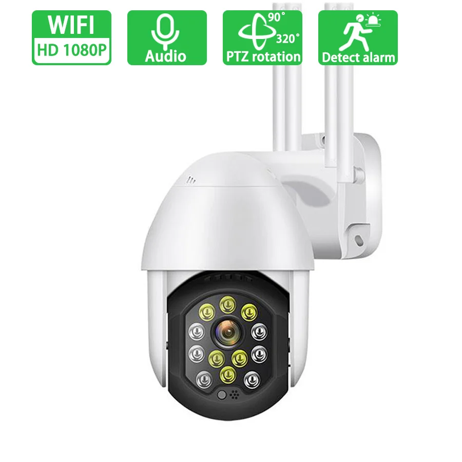 

HD 1080P PTZ Wifi Camera IP Wireless IP66 Waterproof Surveillance Smart tracking Camera Home Night Vision IR Security Camera