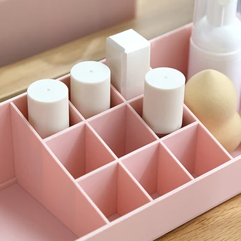 

Double Layer Makeup Holder Box With Drawer Multi-Functional Table Jewelry Cosmetic Storage Box Desk Stationery Organizer Box