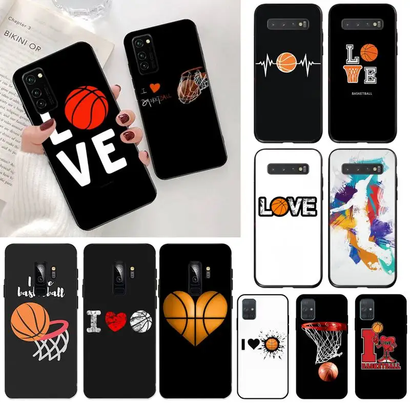 YJZFDYRM I love баскетбольный чехол для телефона Samsung S20 plus Ultra S6 S7 edge S8 S9 S10 5G lite 2020 |