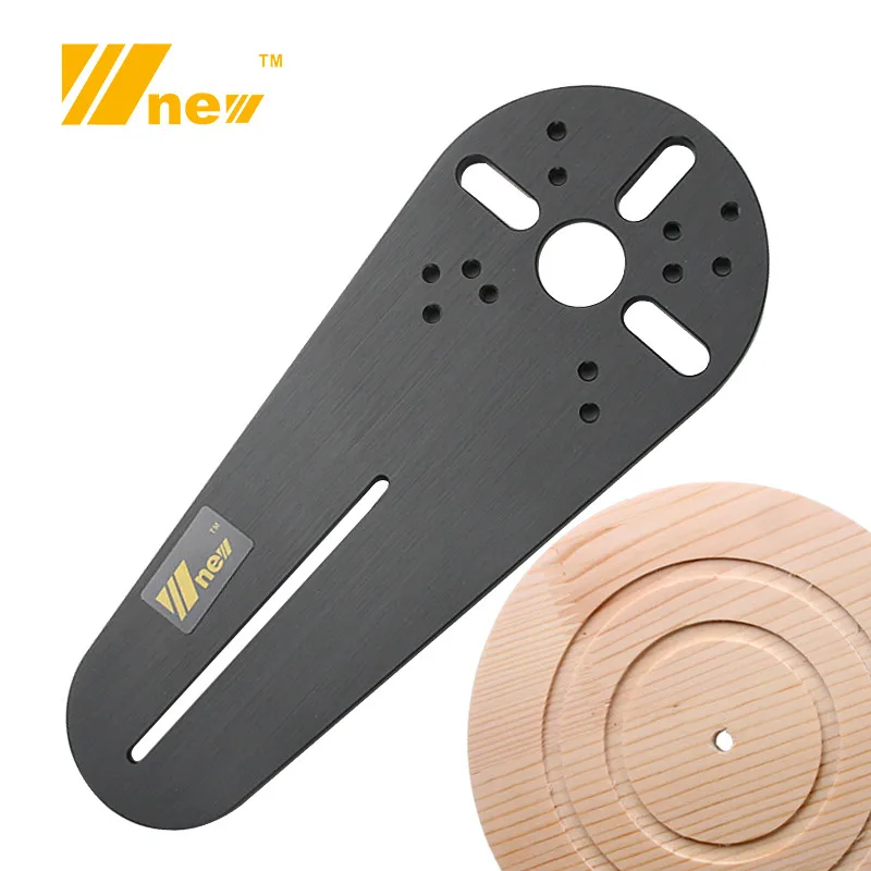 Wood Router Milling Circle Groove Circle Cutting Jig for Bosch Makita Electric Hand Trimmer Woodworking Milling Circle Groove