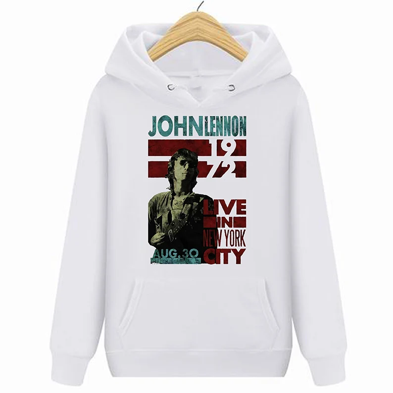 

John Lennon Live In NYC Official Merchandise Hoodies Sweatshirts M/L/XL - Neu