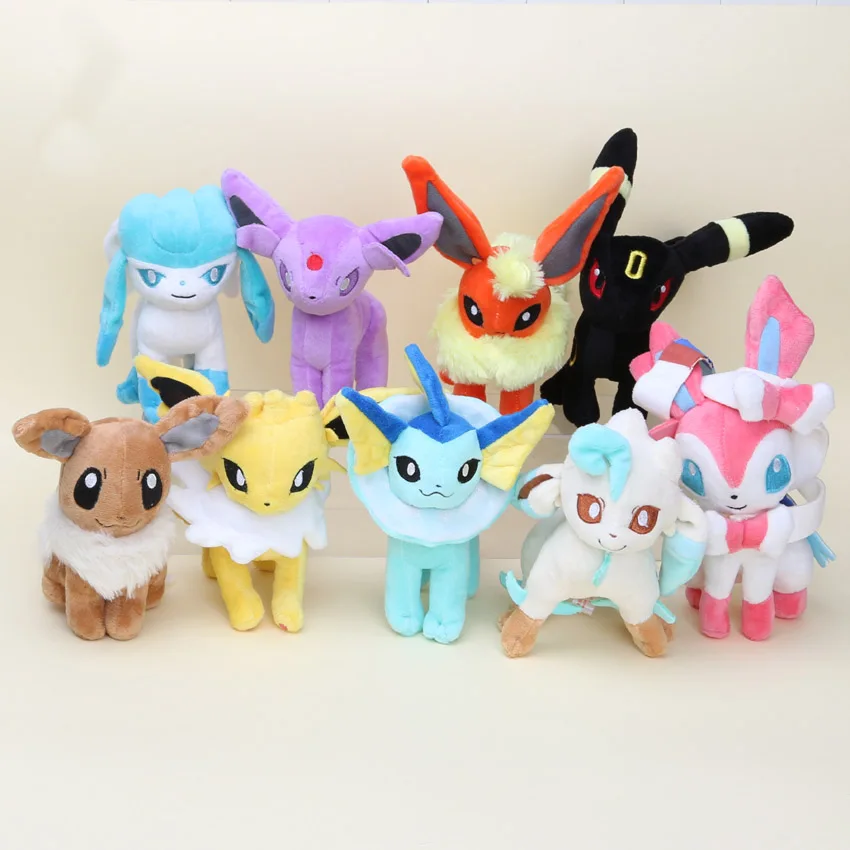 11-20 см Eevee плюшевые Mew Jolteon Umbreon flarion Charizard Squirtle Piplup poliwrith pikachued куклы подарок на Рождество, Хэллоуин ребенок