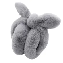 Милые плюшевые бабочки Завязывающиеся уши зимние теплые регулируемые наушники