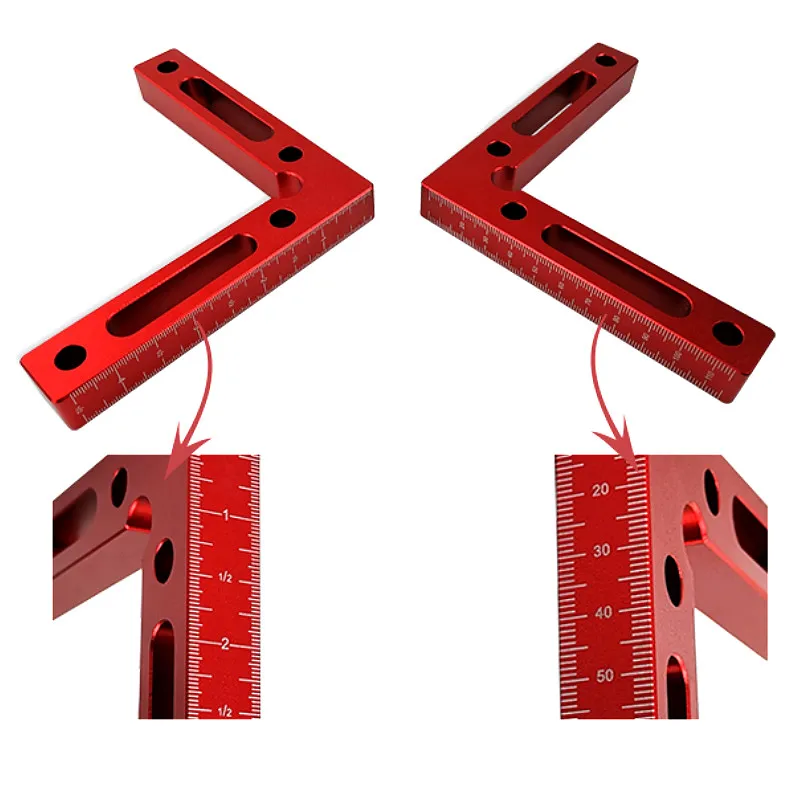 90 градусов позиционирования квадратов L блок правый Раздвигающиеся зажимы деревообрабатывающие столярные инструменты квадратный алюминиевый сплав инструменты для столярных работ