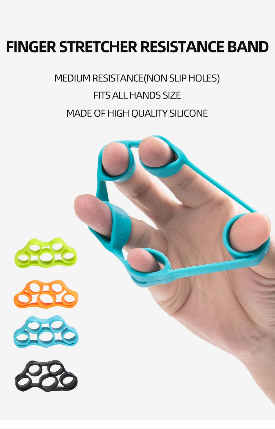 5pcs Gym Fitness Adjustable 10-60KG Hand Grip Set Finger Forearm Strength Muscle Recovery Hand Gripper Exerciser Trainer Ball