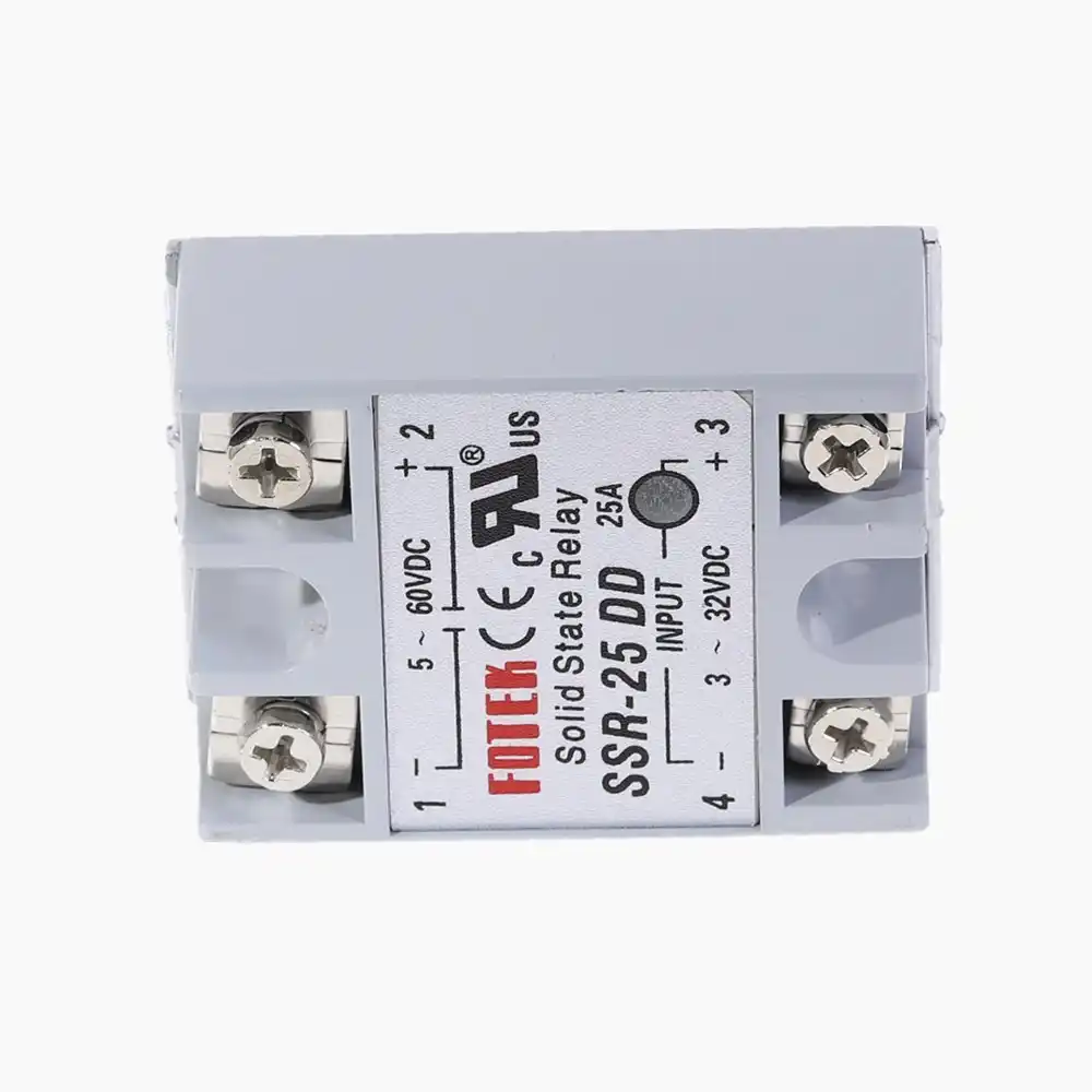 Solid state relay SSR25DD 25A AC controls DC relais 332VDC to 560VDC