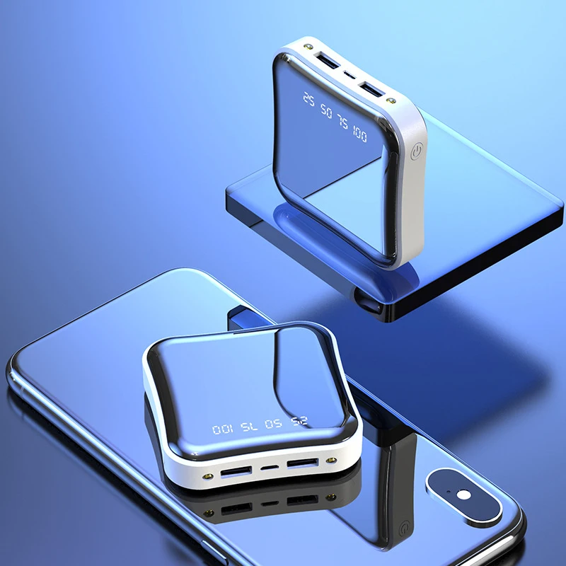 Mini banco de energía de 30000mAh, cargador de batería externo portátil con pantalla LED, 2USB, Banco de energía móvil de alta capacidad para teléfono - Imagen 3