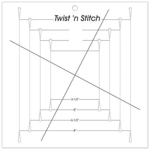 Twist 'n Stitch вертушка блок линейка Лоскутная линейка стеганая линейка для бытовой швейной машины# HM-775