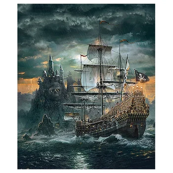 

5D Diamond Embroidery Sea Scenery Cross Stitch Diy Diamond Painting Landscape Diamond Rhinestones Home Decor Love Gift