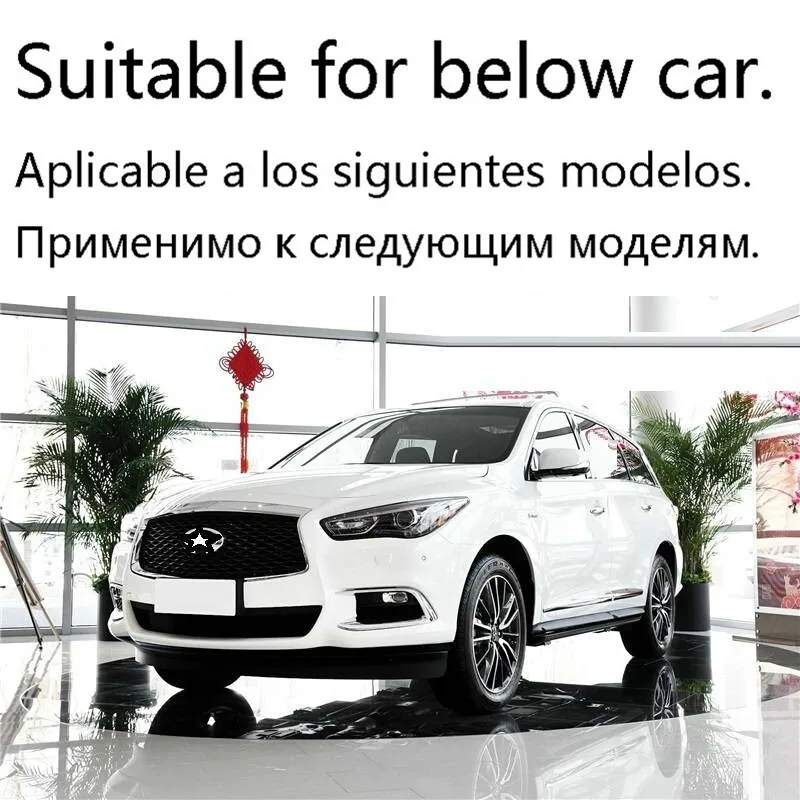 Автомобильная декоративная хромированная оконная задняя панель, ножная педаль, дверная ручка, интерьерные молдинги, аксессуары, отделка 18 19 для Infiniti QX60