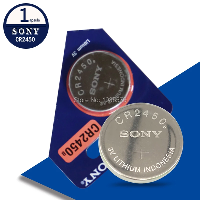 Оригинальный аккумулятор Sony CR2450 CR 2450 1 шт./лот 3 в Литиевые Батарейки для часов