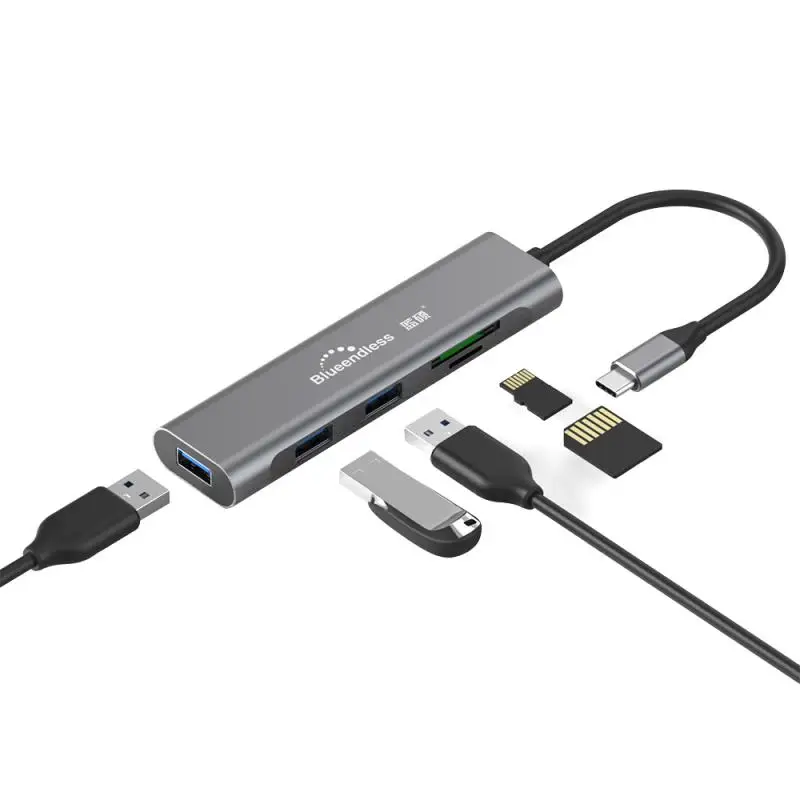 Док станция для ноутбука 5/ 7 / 9 /10 в 1 USB 3 0 HDMI TF|USB-хабы| |
