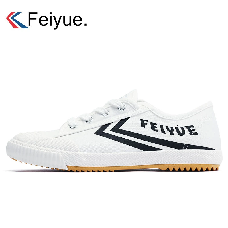 French Version Feiyue Shoes Men Women Canvas Shoes Breathable Sneakers Men Flats Chinese Kungfu Shoes Wushu Martial Arts Slipper - Цвет: Black 34