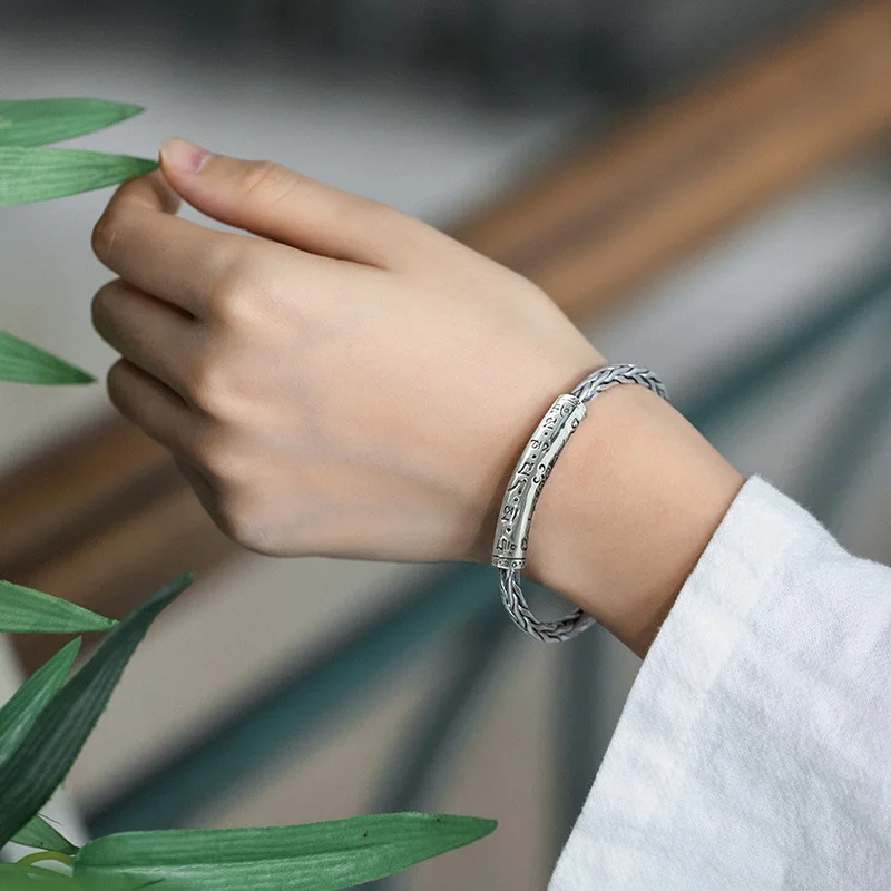 Vintage Adjustable Open Cuff Bracelet Bangles For Men Women Jewelry Gift Unisex Accessories