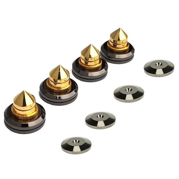 

1Sets Speaker Loudspeaker Spikes Stand Feets Audio Speaker Repair Accessories DIY Speaker Shock Pin Nails and Pads Shock Absorbe