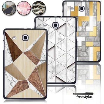 

Hard Shell Plastic Tablet Protective Case for Samsung Galaxy Tab E T560 T561 9.6 Inch with Different Geometric Shapes and Colors