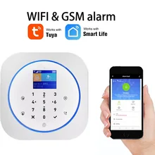 WiFi GSM Беспроводная охранная сигнализация с приложением Tuya Alexa Google умный дом Голосовое управление сенсорный экран RFID IP Cam сенсорный экран RFID