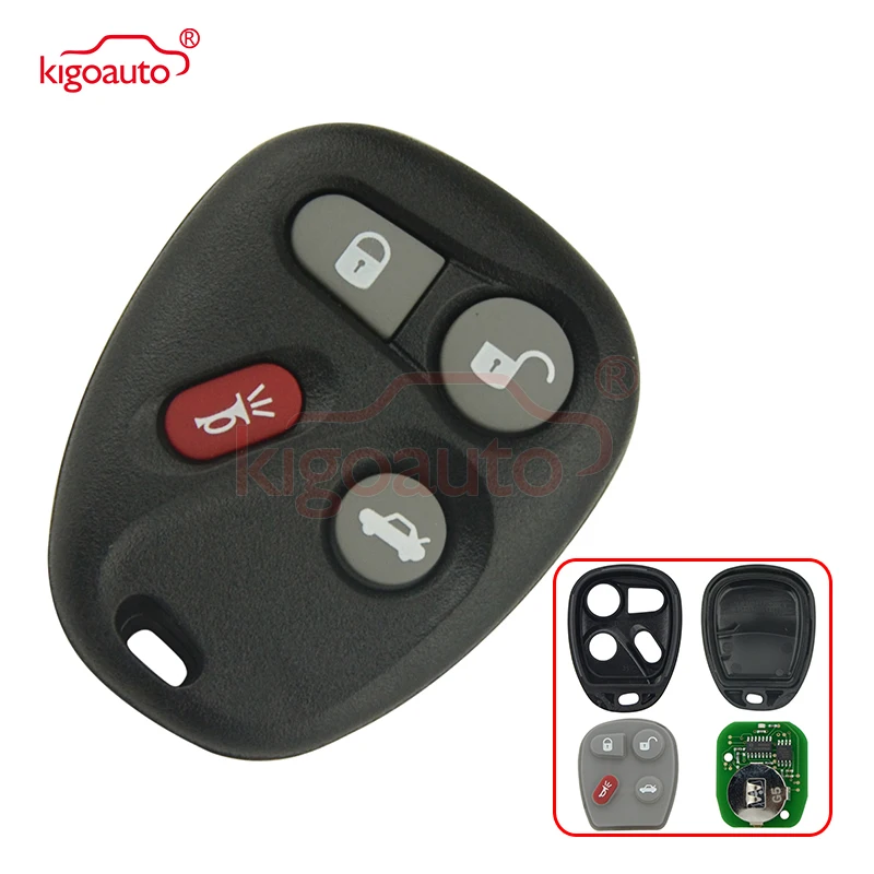 Kigoauto KOBUT1BT KOBLEAR1XT 25665574 25665575 315 МГц 4 кнопки для GM Buick Cadillac Chevrolet GMC дистанционного брелока 2001-2007