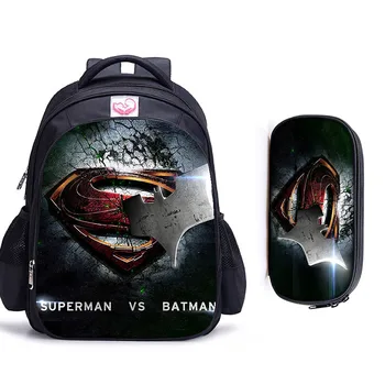 

16 Inch Superhero Children School Bags Orthopedic Backpack Super Hero Kids School Boys Girls Mochila Infantil Catoon Bags