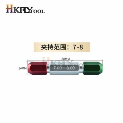 SKESTORE 5pcs 0.3 5.0mm/5.0 10.0mm/10.0 15.0mm Clamp Holder For Pin Gauge Go And NoGo Aluminum Handle For Pin Gauge(0.3 5.0mm 5Pcs