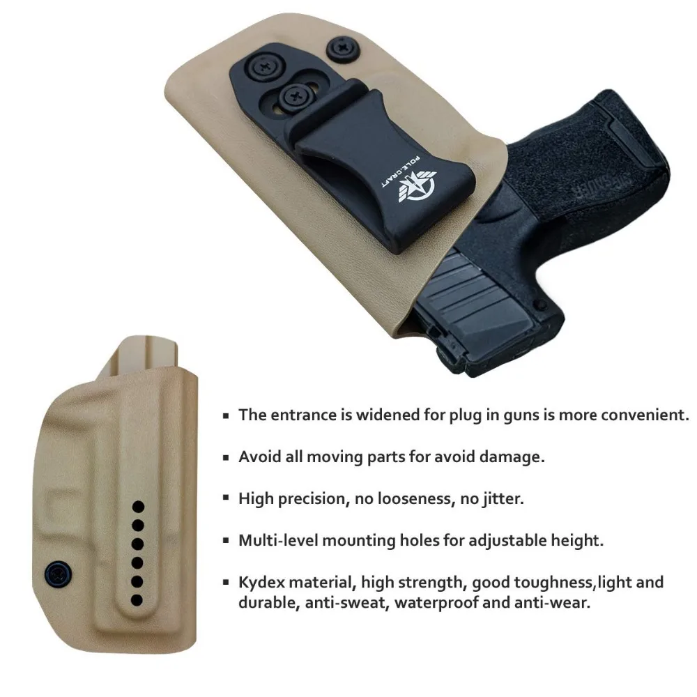 Coldre para Sig Kydex Holster Fits: Sauer P365 Escondido Carry-kydex Coldre 365 Acessórios Iwb Sig 7 IWB Kydex Holster Fits: sig sauer p365