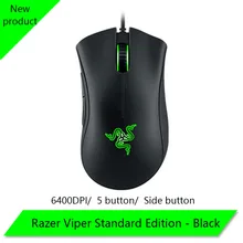 Razer DeathAdder Проводная игровая клавиатура Мышь мышей 6400 Точек на дюйм оптический Сенсор 5 профессиональная игровая Мышь для портативных ПК Тетрадь Гам