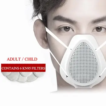 

Mouth Mask Anti-Dust Mask Protective Hygiene Mask Electric Purification Filter Breathable Activated Carbon Mask