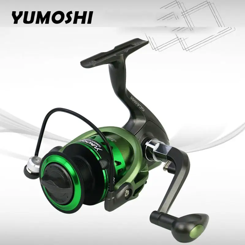 yumoshi Spinning Fishing Reel for Fresh/Salt Water Carp Casting Baiting Metal Spool Tackle Reels | Спорт и развлечения