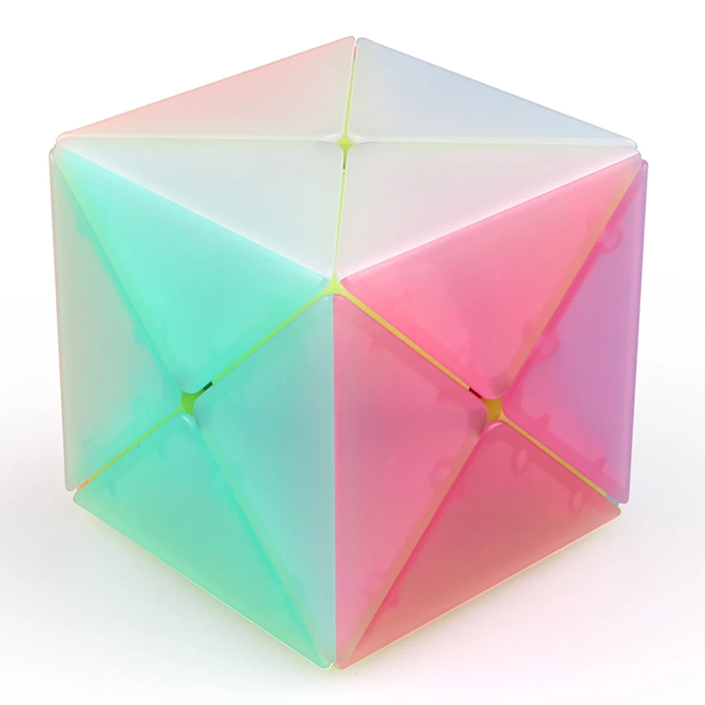 Qiyi х-образные Magic Cube Stickerless 3X3x3 x скорость Mofangge черный головоломка желе Обучающие Cubo Magico - Цвет: Jelly Stickerless