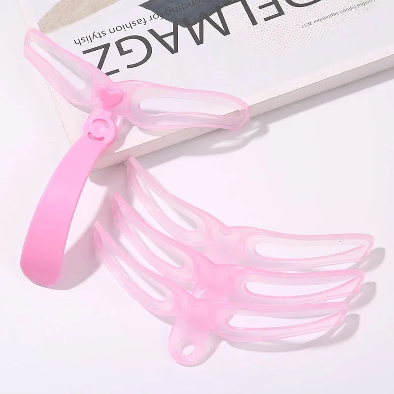

4P/Set Wholesale New Fashion Hot Eyebrow Shaper Template Eyebrow ELECOOL Shaping Stencil Kit Brow Stencils Card Makeup Tool