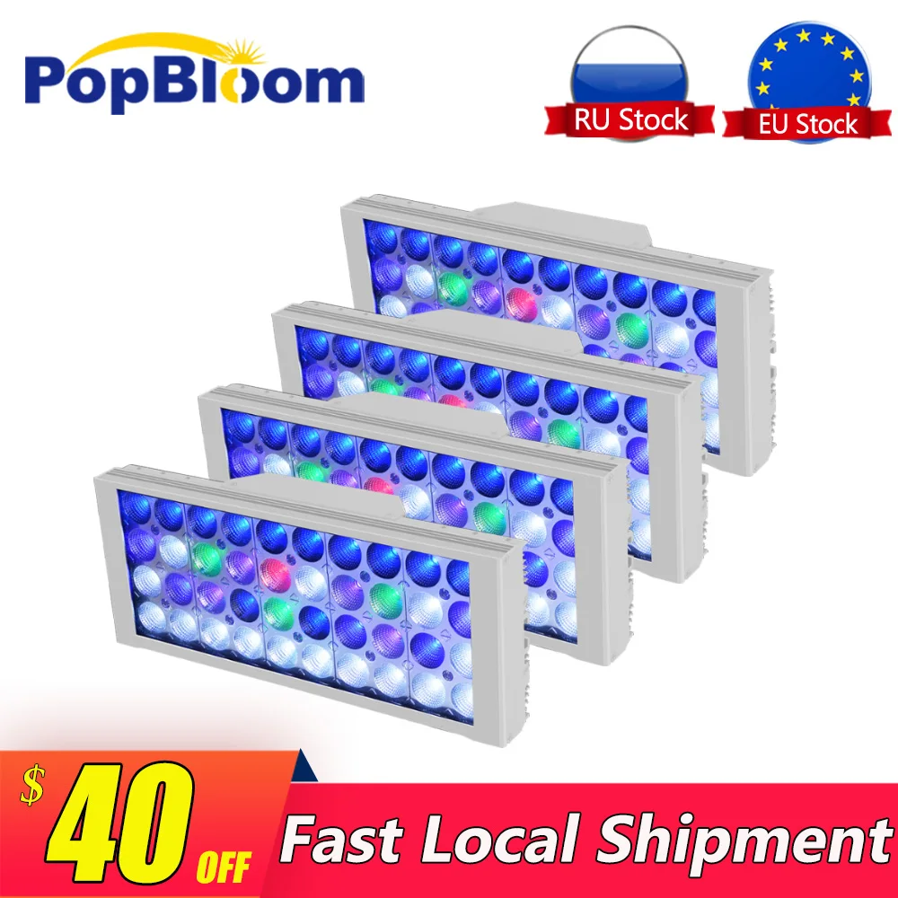 

PopBloom fish tank lights aquarium led for aquarium lamp full spectrum coral led aquarium lighting smart dimmable light