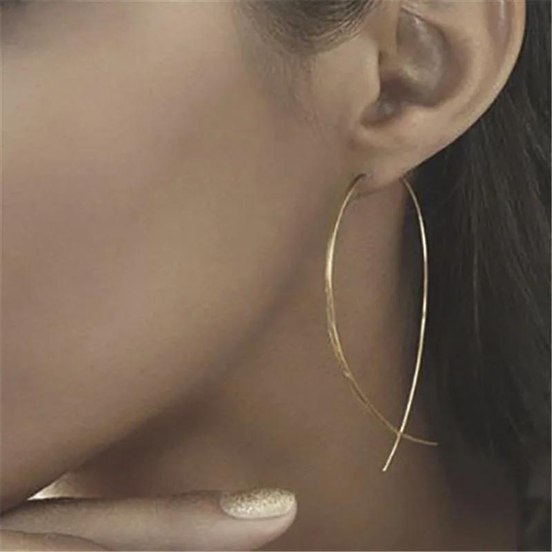 LIDUO геометрические простые серьги-кольца Brincos Swirl для женщин модные богемные металлические этнические серьги-кольца Винтажные Ювелирные Изделия