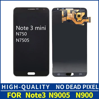 

100% Tested AMOLED LCD For Samsung Galaxy Note3 Note 3 Neo Mini Lite N7505 Screen Display Touch Digitizer with Frame Replacement