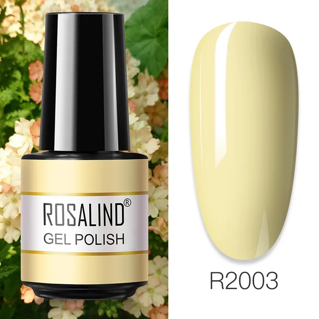 ROSALIND Primer Top Base Coat 7ML Gel Nail Polish For Manicure Long Lasting Nail Art Salon Gel Varnish UV LED Color Gel Polish RAR2003