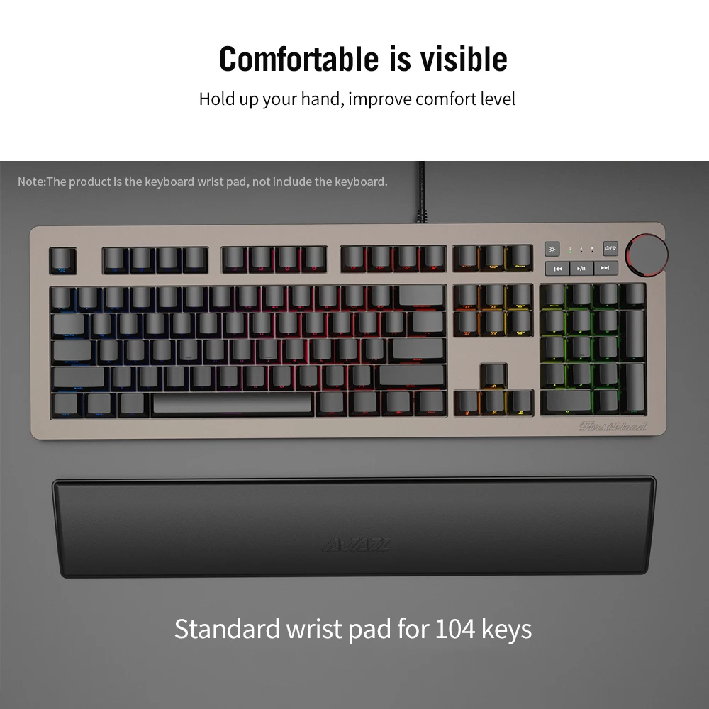 Ajazz Mechanical Keyboard Wrist Pad Ergonomic Comfort Memory Foam Keyboard Wrist Rest Pad For