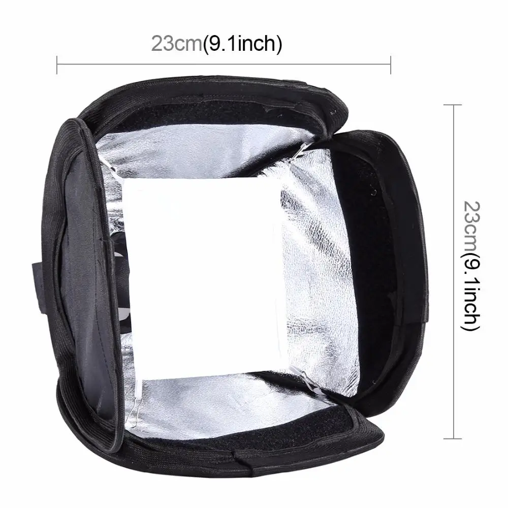 BEESCLOVER для Nikon Canon sony Yongnuo 23x23 см портативный светильник для вспышки софтбокс рассеиватель для вспышки софтбокс крышка мини софтбокс r60