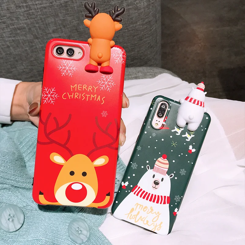 LOVECOM чехол для телефона с рождественским рисунком huawei P30 P20 Pro mate 20 Honor 10 Роскошный