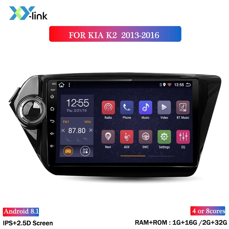 Автомагнитола 9 дюймов Android для KIA k 2 RIO 2013 2014 2015 2016 мультимедийный плеер GPS