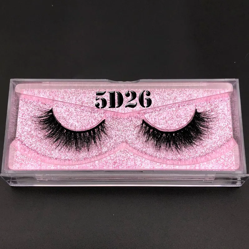 Mikiwi 5d lashes 3D норковые ресницы розовое золото блестящий чехол коробка с собственным логотипом для оптового заказа whalesale - Цвет: 5D26