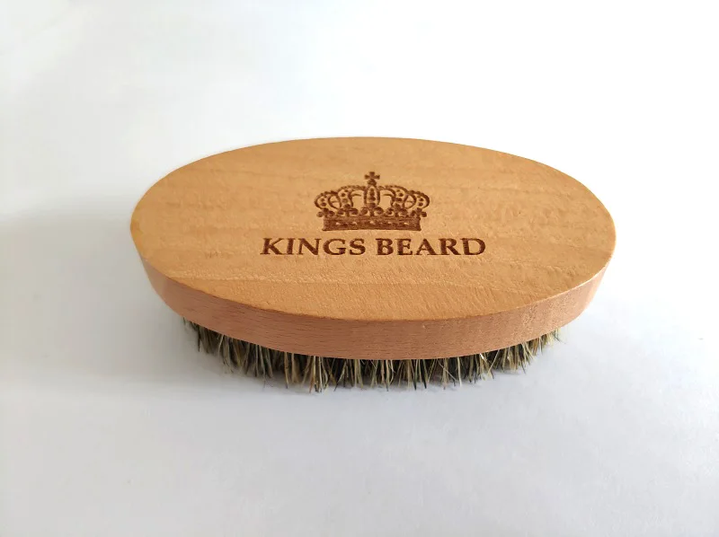 New Style 1PCS Men's Shaving Brush Portable Mini Boar Bristle Beard Brush Mustache Beard Care Engrave Logo 8.5x4.5cm - Цвет: Style C (8.5x4.5cm)