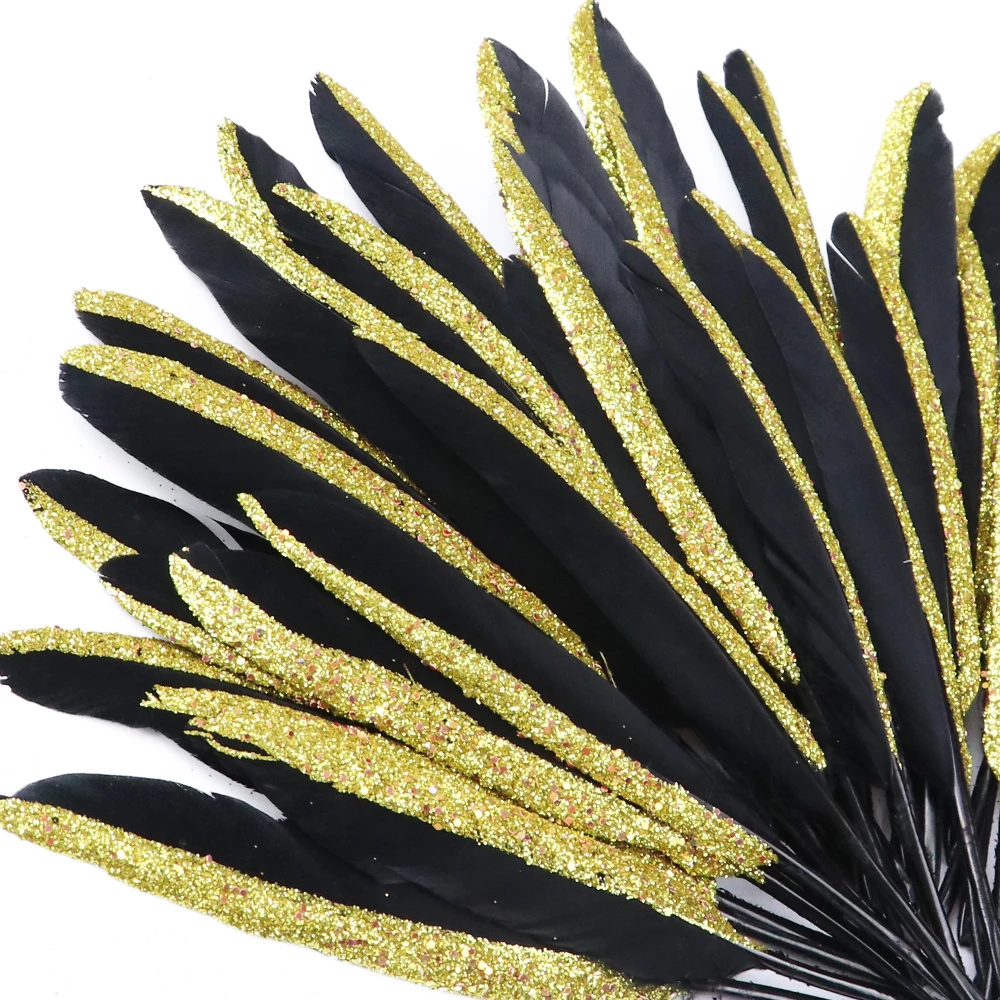 13-18cm 半边喷金葱粉黑色小直刀 (5)