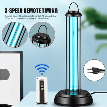 

Mobile UV Lamp Light 220V 38W Remote Household Portable for Bedroom Kitchen Office