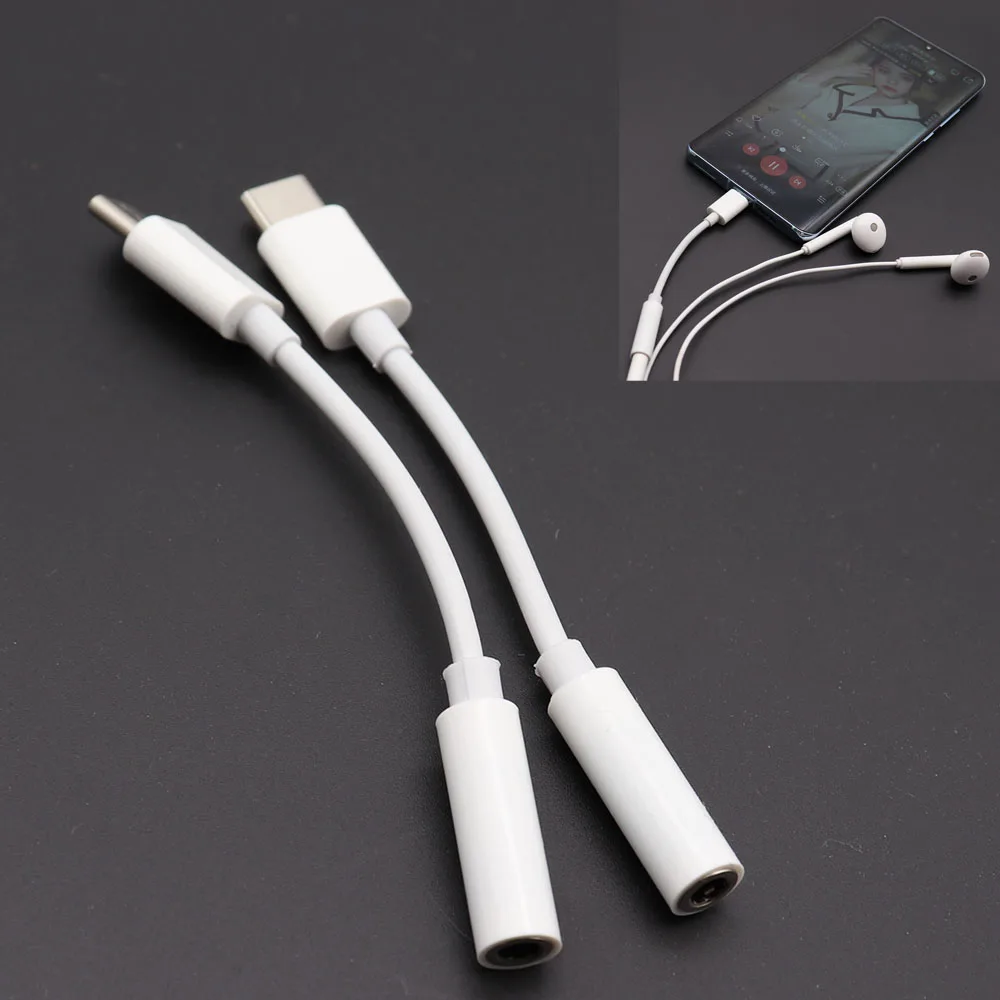 Кабель с разъемами типа C и 3 5 ММ Наушники адаптер Usb 1 USB Мужской до разъемом подачи внешнего сигнала AUX со