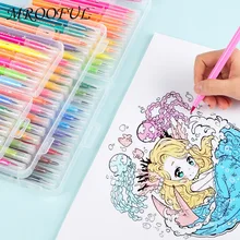 12/24/36 Цвет воды Цвет ручка набор для детей DIY Рисунок граффити художественный Маркер ручки щетки ручка школьные принадлежности кавайи канцелярских принадлежностей