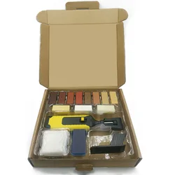 Kit de réparation de stratifié outils de travail du bois système de cire plan de travail au sol puces de boîtier robuste ensemble d'outils de réparation des rayures 