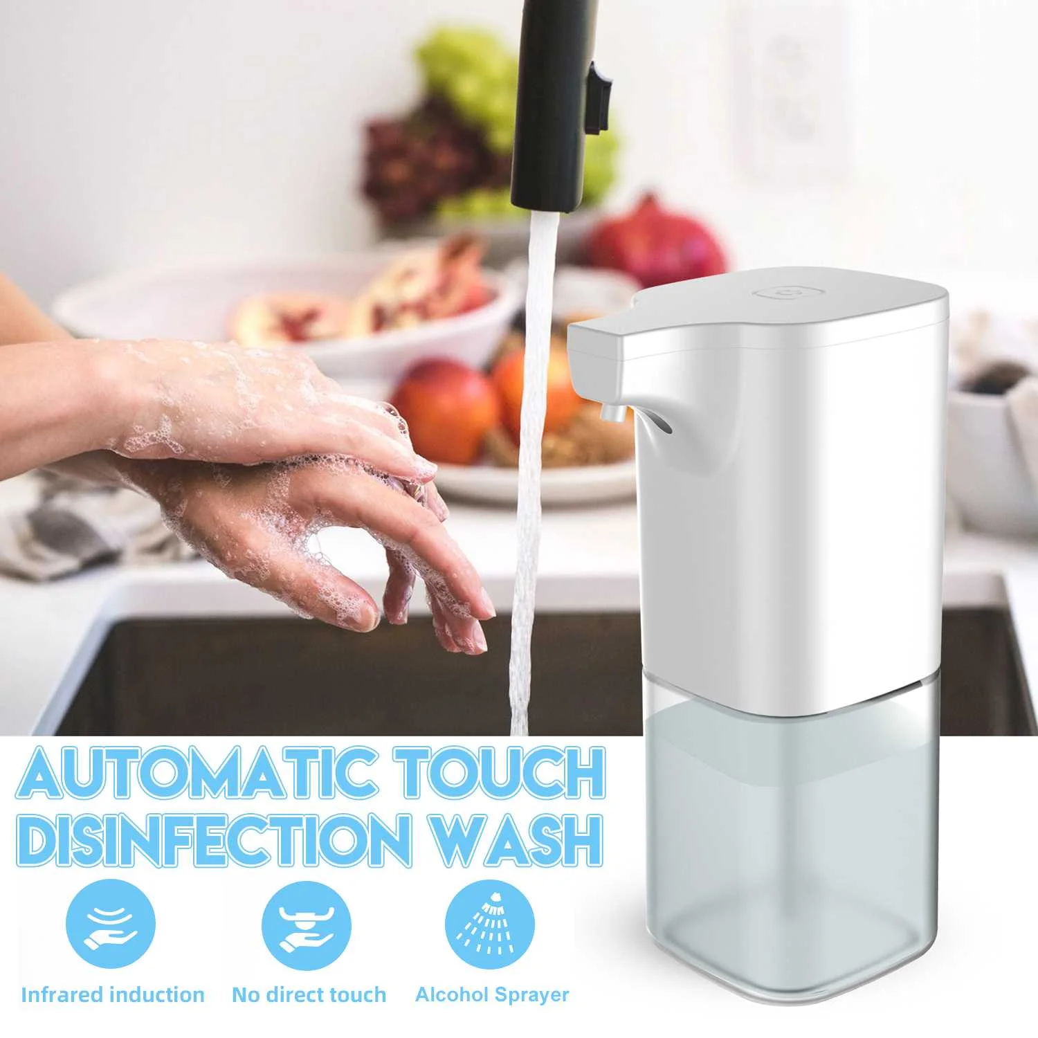 Details about / New Touchless Soap Foam Dispenser Home Deco Kitchen Bathroom Men Women Fashion