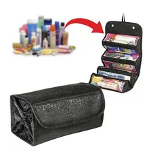 Bolsas de maquillaje portátiles de moda juego completo multifunción lavable tela de viaje maquillaje almacenamiento cosmético baño organizador bolsa SWWQ(China)