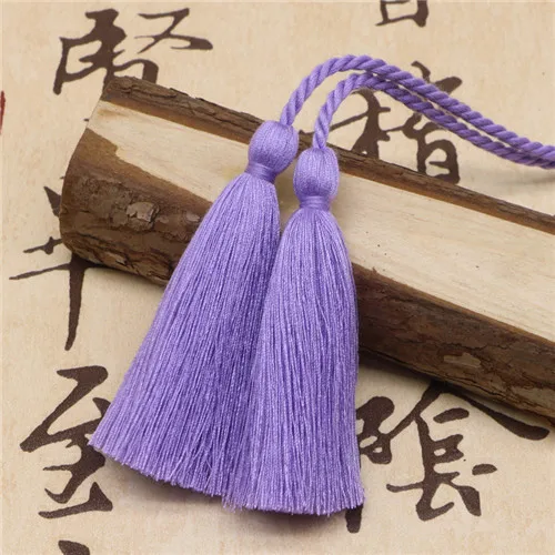 Light purple 17 2 шт. полиэстер хлопок две головы изолента кисточки домашний текстильный занавес одежда подвеска для изготовления кисточкой DIY украшения домашней одежды - Цвет: Light purple 17