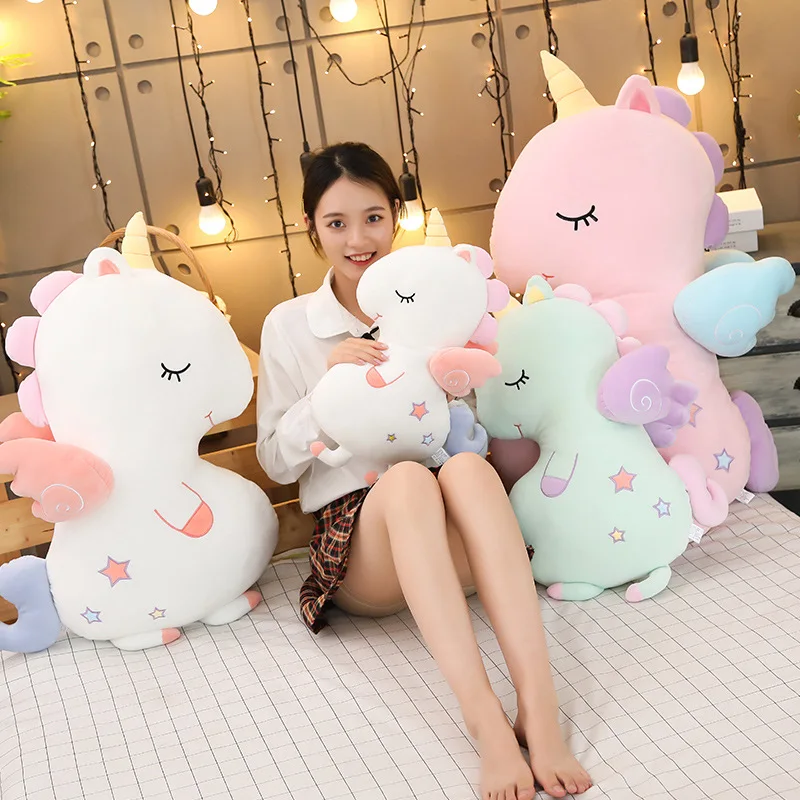 1 шт. 50-90 см мягкие Kawaii Плюшевые игрушечные единороги мягкие милые звездное небо Unicornio милые мягкие зверушки в подарок для детей милая кукла